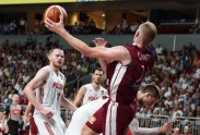 Pārbaudes spēle basketbolā Latvija - Polija - 34