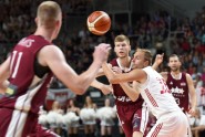 Pārbaudes spēle basketbolā Latvija - Polija - 35