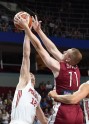 Pārbaudes spēle basketbolā Latvija - Polija - 43