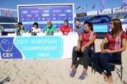 Pludmales volejbols: Eiropas čempionāta fināla preses konference - 3