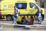 Mikroautobuss ietriecas cilvēkos Barselonā - 16