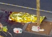 Mikroautobuss ietriecas cilvēkos Barselonā - 19