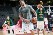 Basketbols, pārbaudes spēle: Latvija - Lietuva - 4