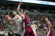 Basketbols, pārbaudes spēle: Latvija - Lietuva - 22