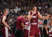 Basketbols, pārbaudes spēle: Latvija - Lietuva - 106