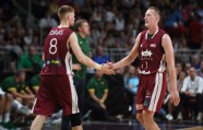 Basketbols, pārbaudes spēle: Latvija - Lietuva - 121