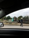Kravas auto avārija uz Dienvidu tilta - 2