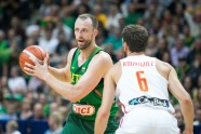 Basketbols, pārbaudes spēle: Lietuva - Spānija - 4