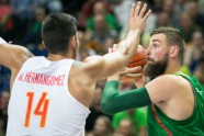 Basketbols, pārbaudes spēle: Lietuva - Spānija - 16
