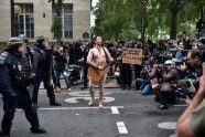 Protesti Parīzē pret darba tirgus reformām - 35