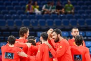 Basketbols, Eurobasket 2017, spēle par 3.vietu: Spānija - Krievija - 1