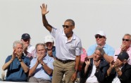 Baraks Obama, Džordžs Bušs un Bils Klintons golfa spēlē - 2