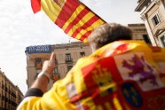 Madridē tūkstošiem cilvēku pauž atbalstu Spānijas vienotībai - 1