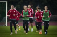 Futbols: Latvijas izlases treniņš pirms PK pēdējām spēlēm - 5