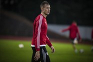 Futbols: Latvijas izlases treniņš pirms PK pēdējām spēlēm - 13