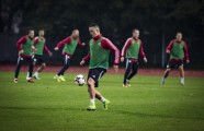 Futbols: Latvijas izlases treniņš pirms PK pēdējām spēlēm - 19