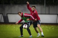 Futbols: Latvijas izlases treniņš pirms PK pēdējām spēlēm - 23