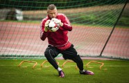Futbols: Latvijas izlases treniņš pirms PK pēdējām spēlēm - 38