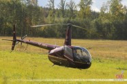 Priekules novadā avarē helikopters - 2