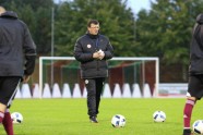 Futbols, Latvijas U-21 futbola izlase aizvada treniņu Daugavas stadionā - 10
