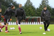 Futbols, Latvijas U-21 futbola izlase aizvada treniņu Daugavas stadionā - 11