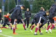 Futbols, Latvijas U-21 futbola izlase aizvada treniņu Daugavas stadionā - 12