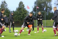 Futbols, Latvijas U-21 futbola izlase aizvada treniņu Daugavas stadionā - 13