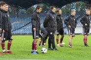 Futbols, Latvijas U-21 futbola izlase aizvada treniņu Daugavas stadionā - 21