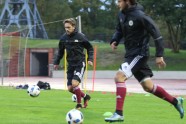 Futbols, Latvijas U-21 futbola izlase aizvada treniņu Daugavas stadionā - 23