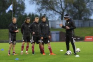 Futbols, Latvijas U-21 futbola izlase aizvada treniņu Daugavas stadionā - 33