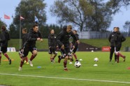 Futbols, Latvijas U-21 futbola izlase aizvada treniņu Daugavas stadionā - 36