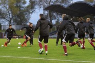 Futbols, Latvijas U-21 futbola izlase aizvada treniņu Daugavas stadionā - 38
