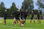 Futbols, Latvijas U-21 futbola izlase aizvada treniņu Daugavas stadionā - 40