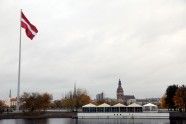 Atklāj monumentālo Latvijas karoga mastu uz AB dambja - 3