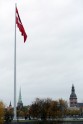 Atklāj monumentālo Latvijas karoga mastu uz AB dambja - 4