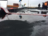 Foto: Rīgas ostā mācās likvidēt ķīmisku vielu avārijas sekas - 10