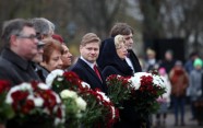 Ziedu nolikšanas ceremonija Latvijas proklamēšanas 99.gadadienā pie Brīvības pieminekļa - 7