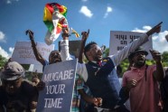 Zimbabvē gavilē par Mugabes atkāpšanos - 4