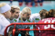 Florbols, pasaules čempionāts sievietēm: Latvija - Norvēģija - 3