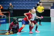 Florbols, pasaules čempionāts sievietēm: Latvija - Norvēģija - 14
