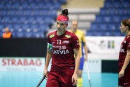 Florbols, pasaules čempionāts sievietēm, ceturtdaļfināls: Latvija - Zviedrija - 1