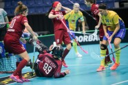 Florbols, pasaules čempionāts sievietēm, ceturtdaļfināls: Latvija - Zviedrija - 13