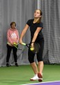 Teniss: Jeļena Ostapenko aizvada atklāto treniņu