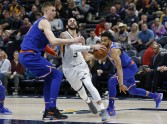 Basketbols, NBA:  Ņujorkas "Knicks" pret Jūtas "Jazz"  - 6