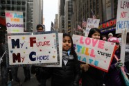 Protesti pret Trampu un par sieviešu tiesībām Ņujorkā - 5