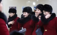 Ziemeļkorejas atbalstītājas ierodas Dienvidkorejā - 11