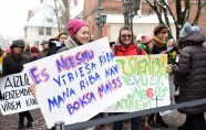 Solidaritātes gājienā par sieviešu tiesībām Latvijā dodas vairāk nekā simts cilvēku - 7