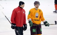 Latvijas hokeja izlases pirmais treniņš pirms 2018. gada pasaules čempionāta