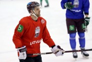 Latvijas hokeja izlases pirmais treniņš pirms 2018. gada pasaules čempionāta