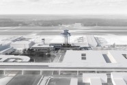 Rīgas lidostas gaisa satiksmes vadības torņa metu konkursā žūrija par labāko atzīst "Arhis Arhitekti" piedāvājumu - 4